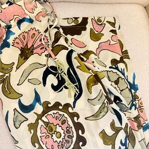 Floral Patterned Satin Pant